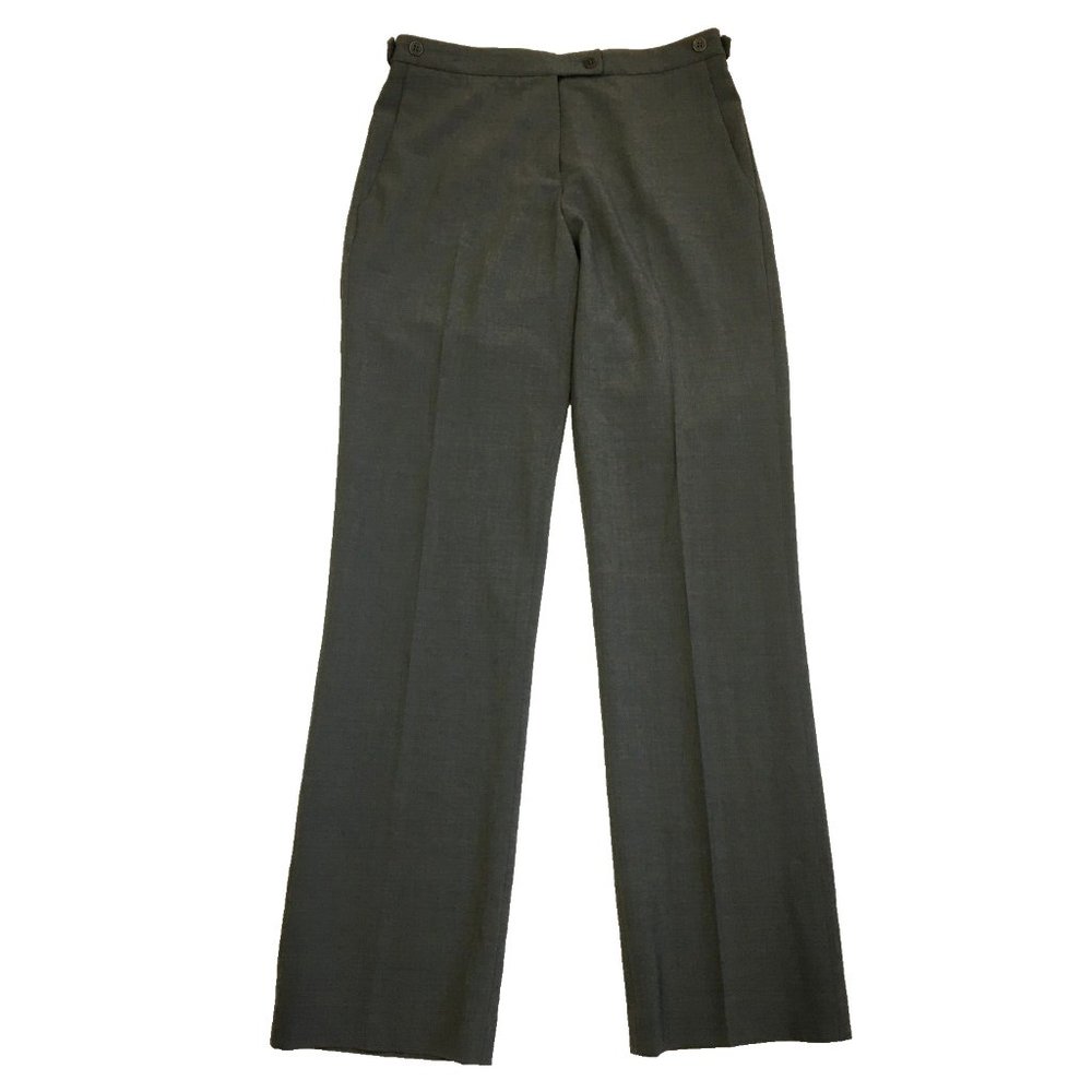Theory Gray Wide Leg Tailored Pants